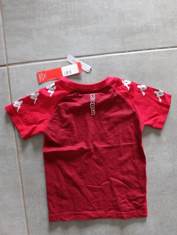 T-shirt Kappa vermelho menino 6 anos (116 cm) novo com etiqueta – 100% algodão – photo 6